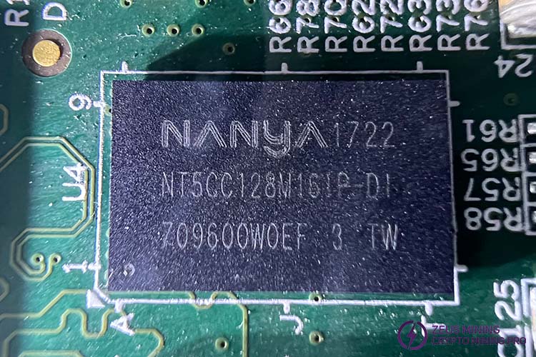 NT5CC128M16IP-DI روی برد کنترل S9