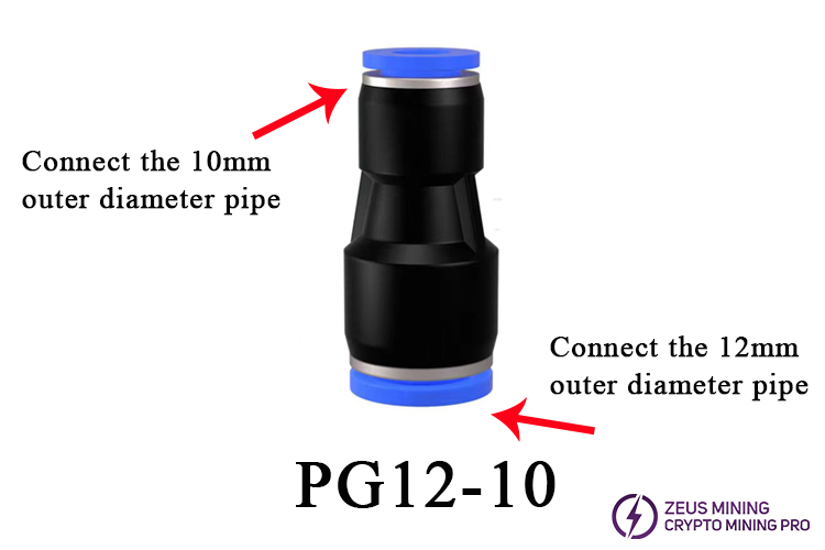 کانکتور لوله خنک کننده آب PG12-10