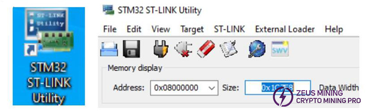 نرم افزار STM32 ST-LINK Utility