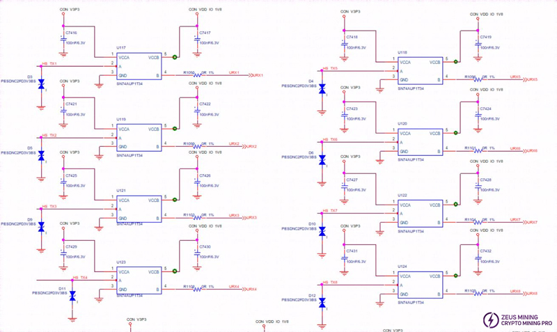 مدار تبدیل سطح سیگنال TX