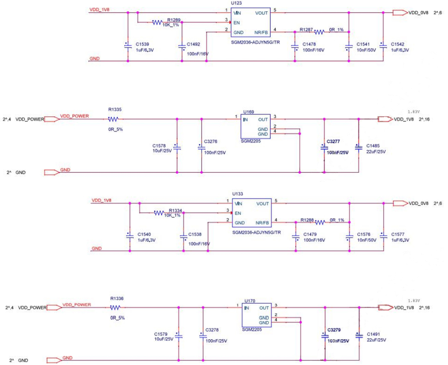 S19a آخرین دامنه نمودار مدار LDO