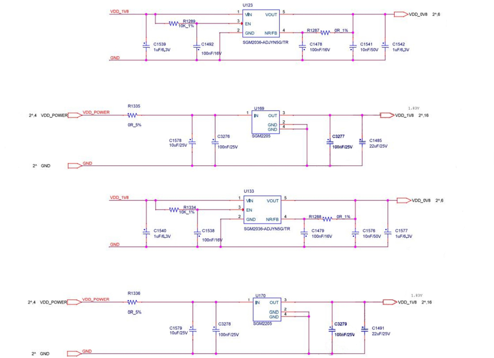 28611 هش برد نمودار مدار LDO