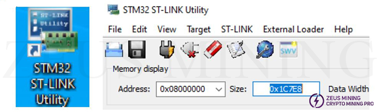 نرم افزار STM32 ST-LINK Utility