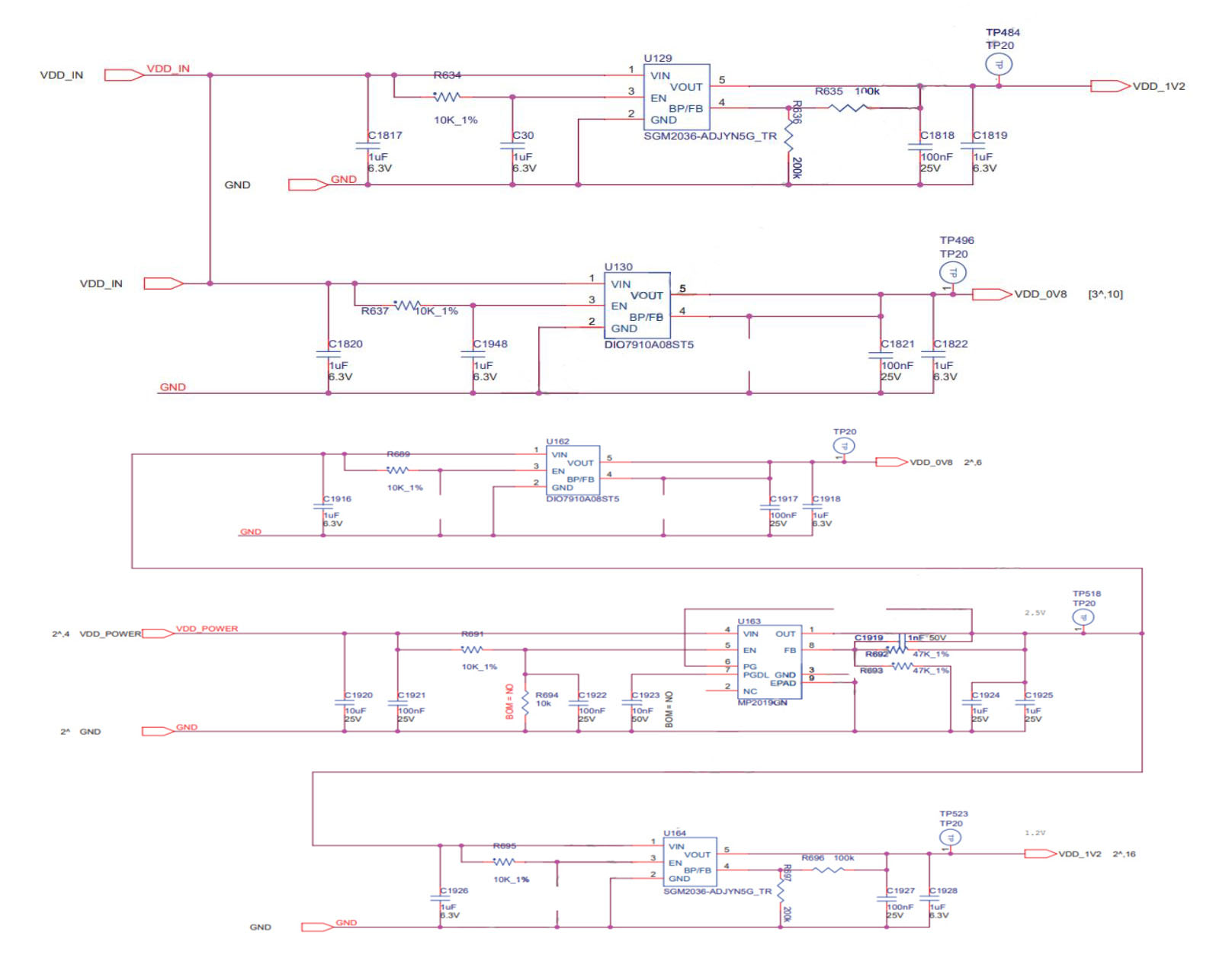 شماتیک مدار S19xp LDO