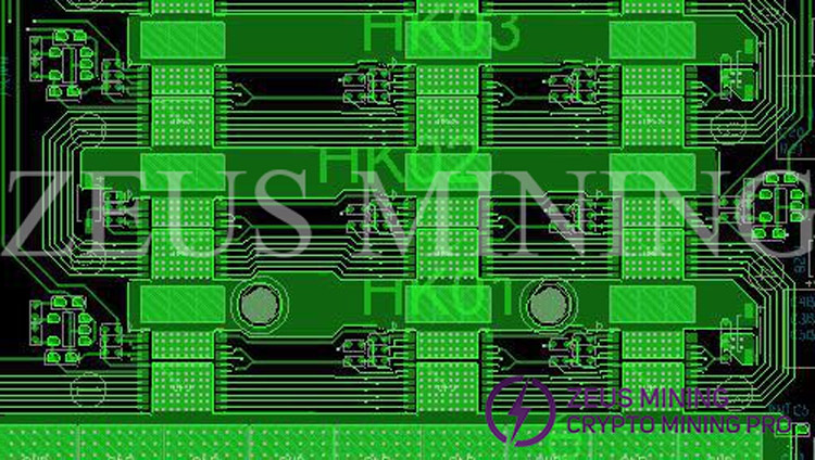 نمودار تراشه روی برد PCB