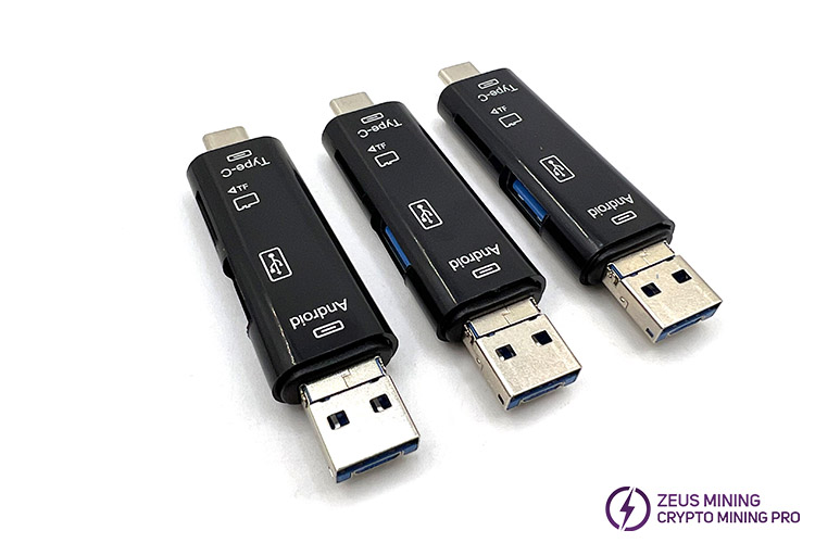 کارت خوان کارت حافظه 5 در 1 USB 3.0 Type C USB Micro USB SD TF آداپتور OTG