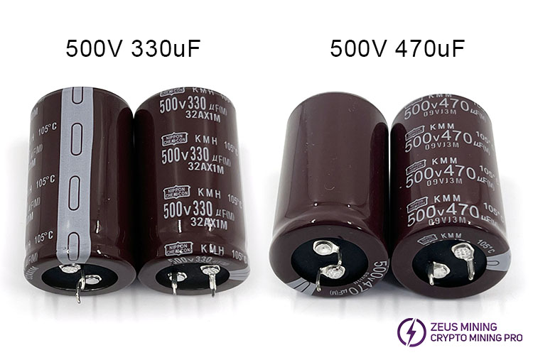 خازن الکترولیتی 500V 330uF 470uF
