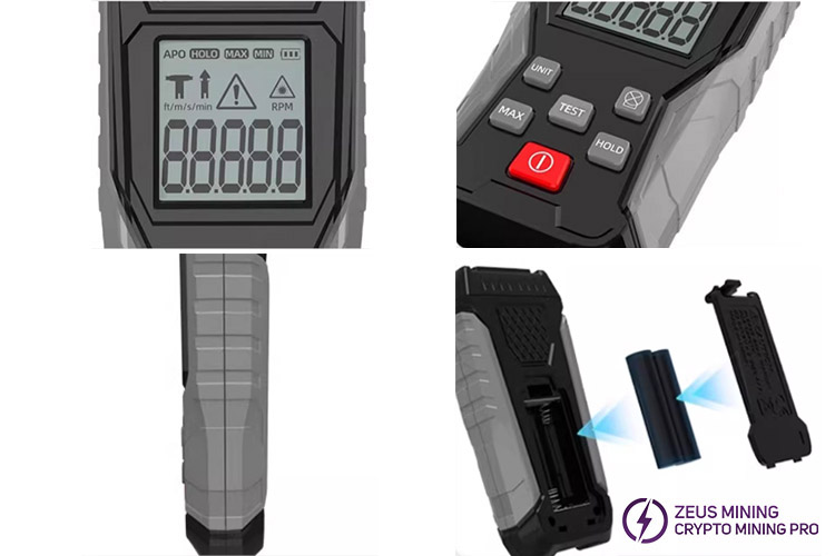 تستر فن دیجیتال دستی ZTW4101A