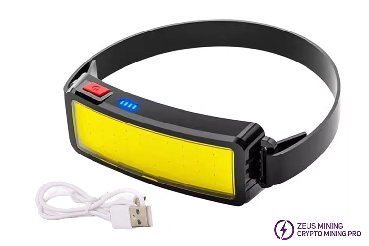 چراغ پیشانی قابل شارژ COB USB