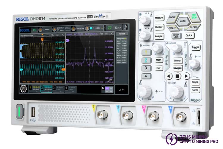 اسیلوسکوپ RIGOL DHO814 قابل حمل