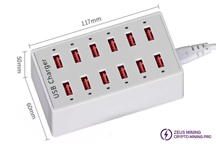 بلوک داک شارژ 12 پورت USB 60 وات