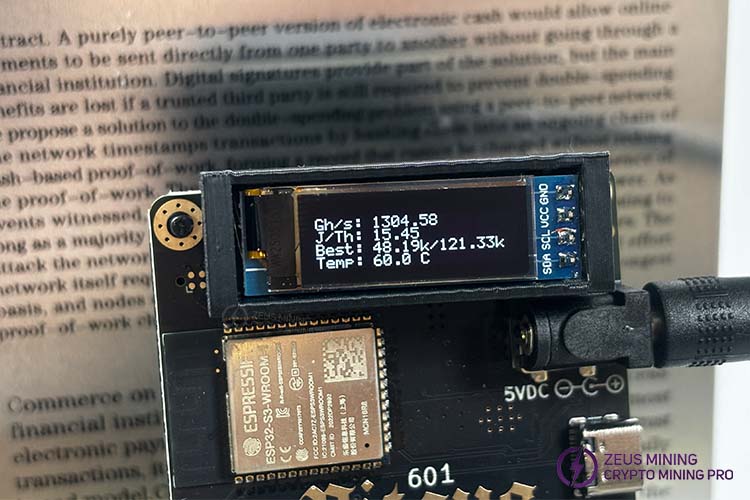 Bitaxe 601 Gamma عملیات معدن