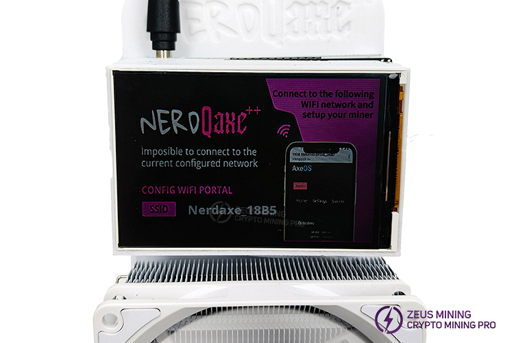 رابط کاربری NerdQAxe++ 4.8T رابط کاربری NerdQAxe++ 4.8T