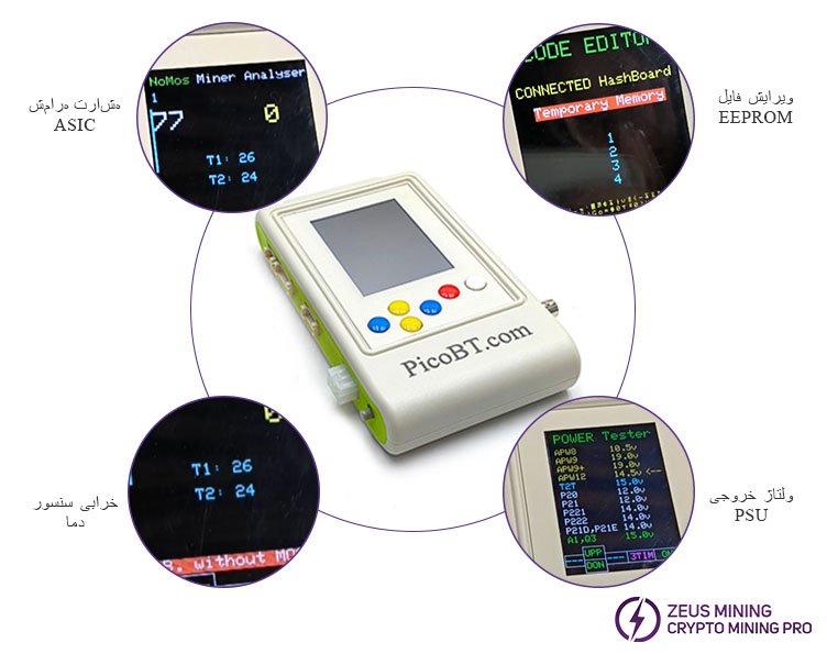 تستر PICBOT برای برد هش ماینر ASIC و PSU تستر PICBOT برای برد هش ماینر ASIC و PSU