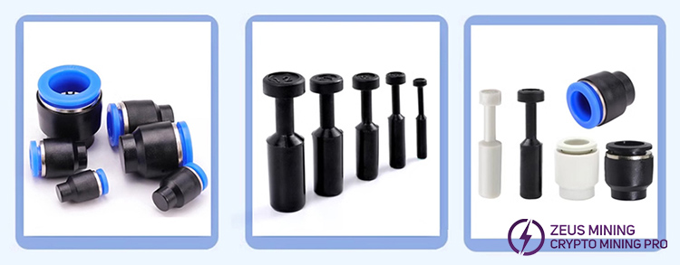 اتصالات فشار پنوماتیک برای خنک کننده آب ماینر ASIC