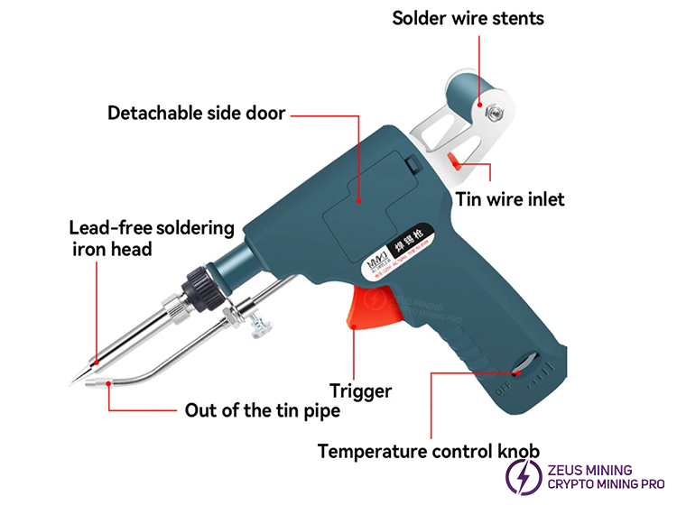 مشعل جوشکاری تعمیر ماینر ASIC 80W 80W ASIC miner repair welding torch