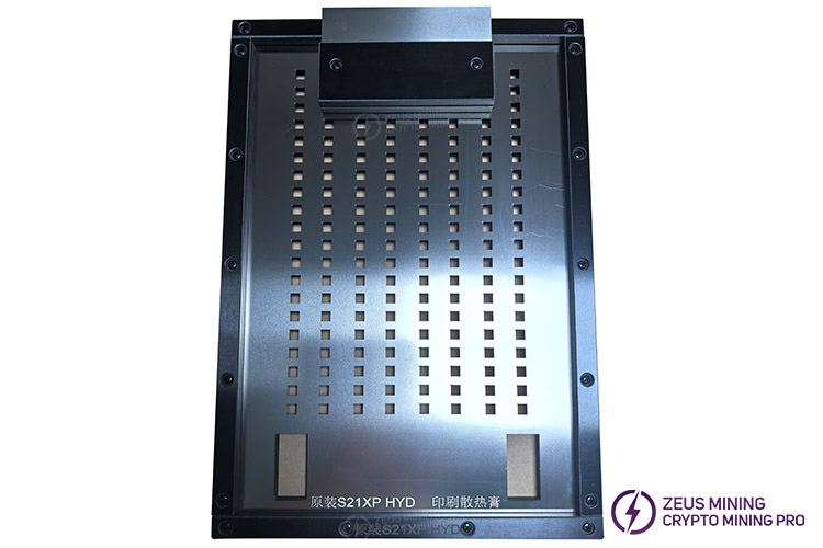 استنسیل روکش شده با گریس سیلیکون Antminer S21XP Hydro استنسیل روکش شده با گریس سیلیکون Antminer S21XP Hydro