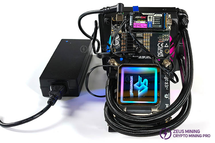  خنک‌کننده Hydro Bitaxe NerdQaxe++ ماینر ASIC 4.8TH