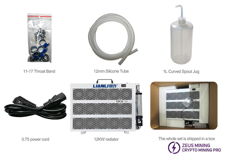 لیست قطعات رادیاتور خنک کننده آب معدنی 12 کیلو وات Asic