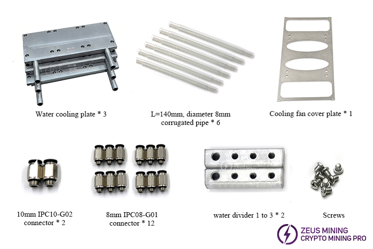 صفحه سرد مایع آلومینیومی Antminer Z15