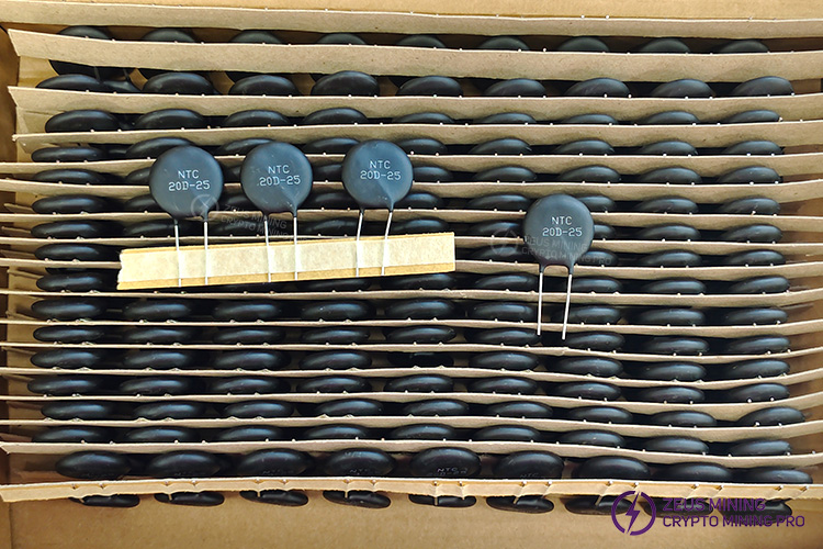 ترمیستور 20D-25 NTC با ضریب دمایی منفی