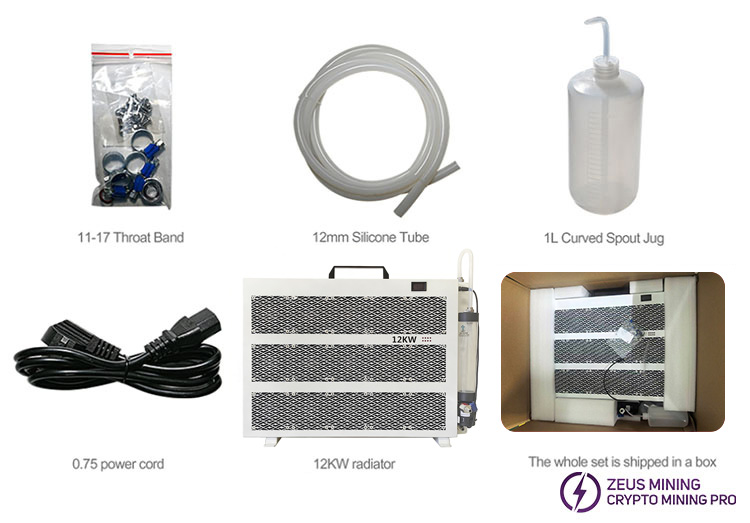 لیست قطعات رادیاتور خنک کننده آب معدنی 12 کیلو وات Asic