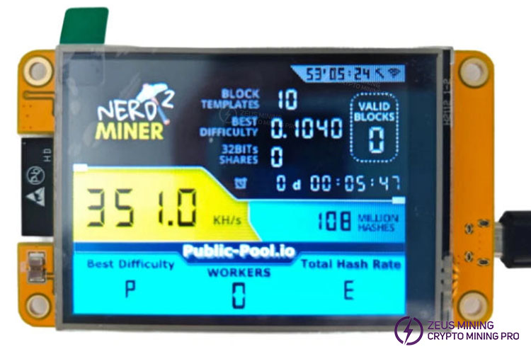 دستگاه استخراج Nerdminer V2 350KH SOLO