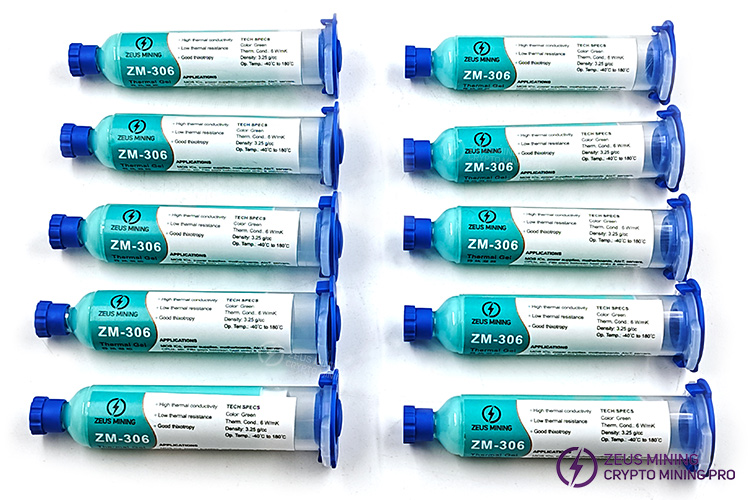 خمیر حرارتی صفحه هش ZM-306 6W/mk خمیر حرارتی صفحه هش ZM-306 6W/mk