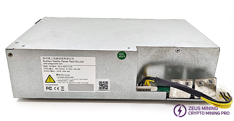 منبع تغذیه Jasminer X16-P 3000W منبع تغذیه Jasminer X16-P 3000W