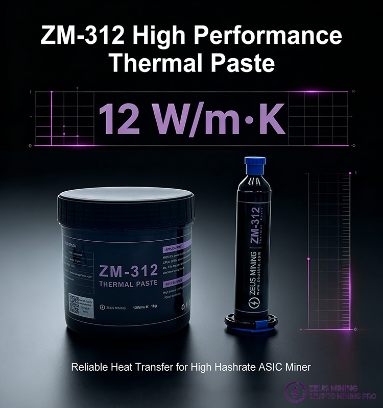 خمیر حرارتی پردازنده ZM-308، 12W/m·k، 1000 گرم