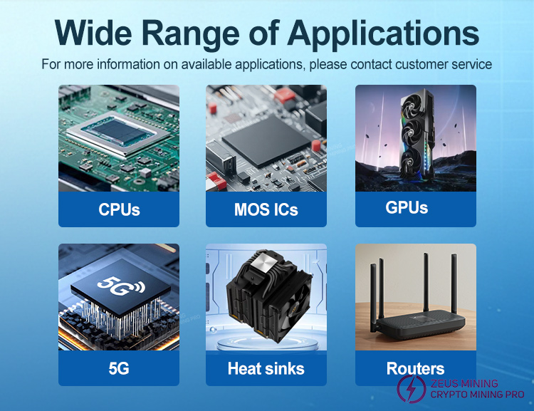 خمیر حرارتی برد هش ZM-304 4W/m·k برای ماینر ASIC