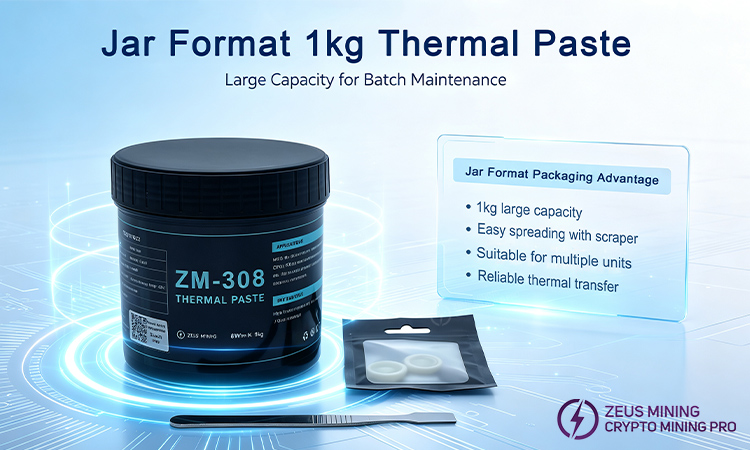 خمیر حرارتی ZM-308 8W/m·k برای تراشههای ASIC خمیر حرارتی ZM-308 8W/m·k برای تراشههای ASIC
