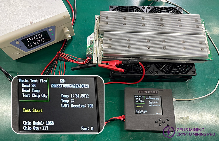 تستر B8Pro برای تست سنسور دمای هش‌برد Whatsminer