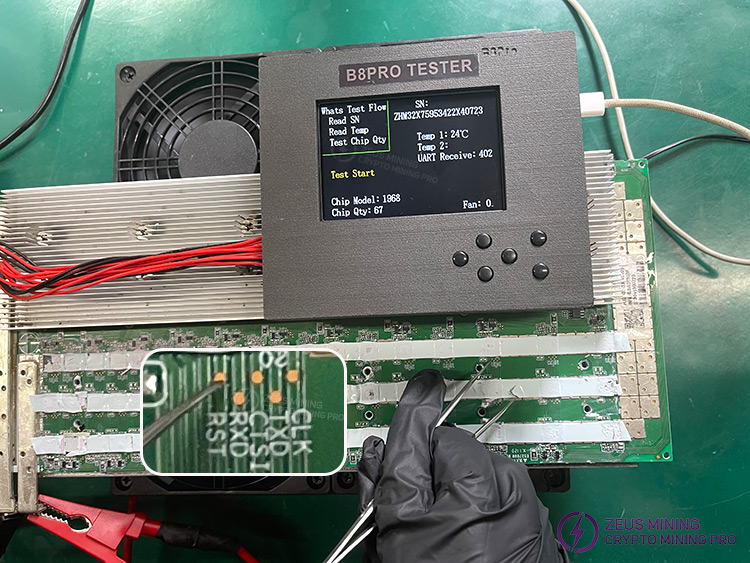 ابزار تست هش‌برد B8Pro برای Whatsminer
