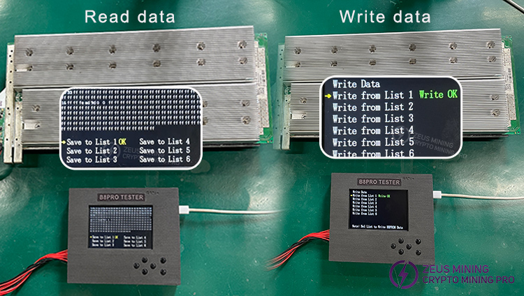 فیکسچر تست B8 B8pro برای تست EEPROM دستگاه Whatsminer