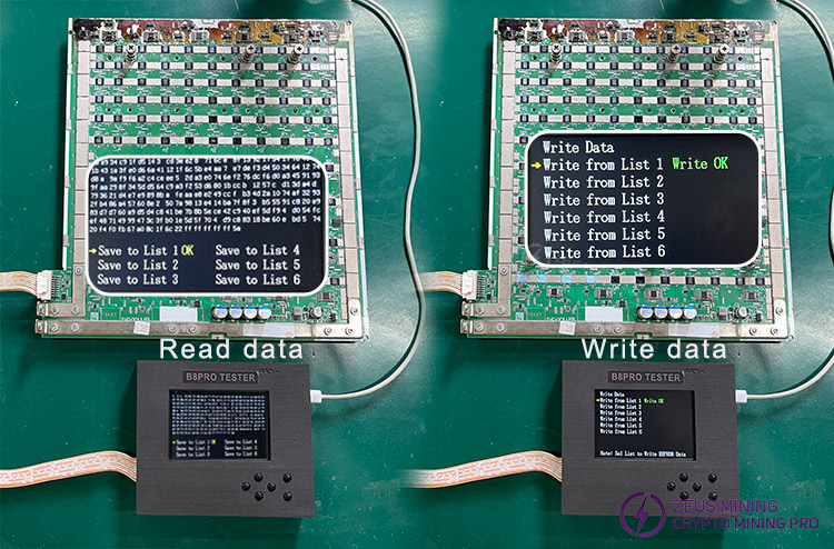 فیکسچر تست B8 B8pro برای تست EEPROM دستگاه Antminer