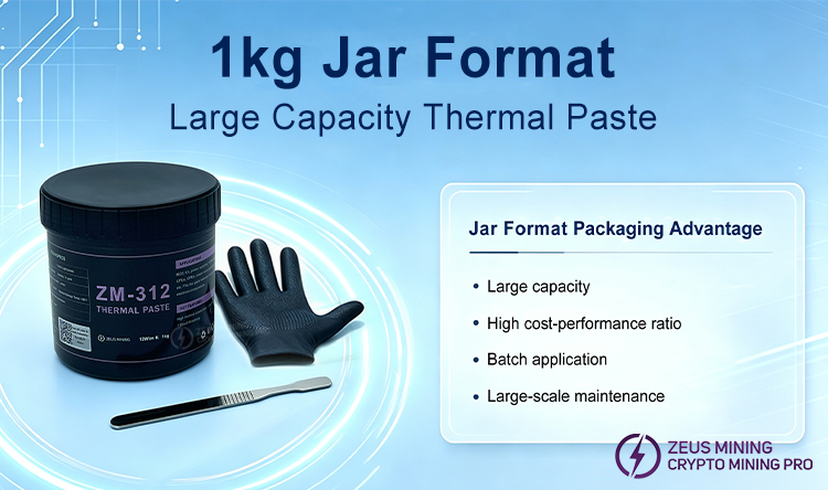 خمیر گریس رسانای حرارتی ZM-312 12W/m·k