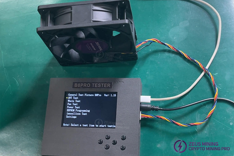 نحوه اتصال فن خنک‌کننده به تستر B8PRO