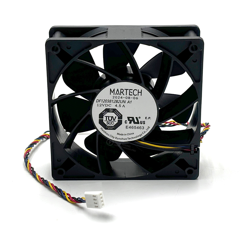 فن اصلی MARTECH 12V 4.5A 7000RPM برای Antminer S19kpro S21 S19jxp KS5pro