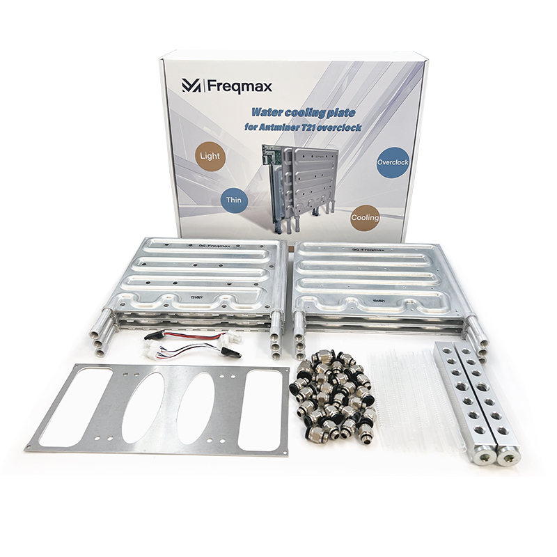 صفحه خنک‌کننده آبی Freqmax برای اورکلاک Antminer S21 و T21