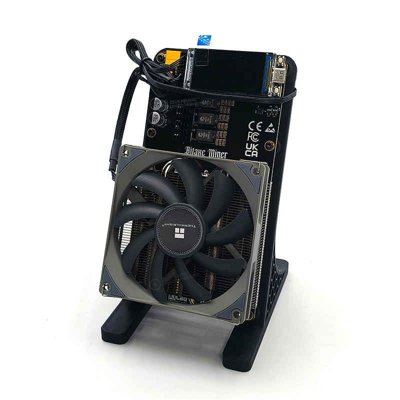 ماینر Bitaxe NerdQaxe 6TH/s دو فن، ماینر SOLO